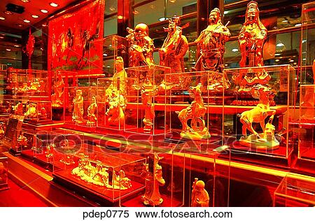 Stock Photography - Eastern Asia, the Oriental, the East, display, Beijing, Buddhist statue, Buddha. Fotosearch