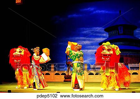 Stock Image - Peking Opera, performance, Eastern Asia, the Oriental, the East, Oriental, culture. Fotosearch