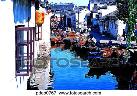strong and weak character, transportation, day, Eastern Asia, Oriental, village, town View Large Photo Image Stock Photo - strong and weak character, transportation, day, Eastern Asia, Oriental, village, town. Fotosearch