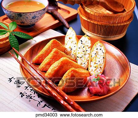 dish, food, fried bean curd, Yubu, callifornia roll with a fried bean curd, Yubu callifornia roll View Large Photo Image Stock Image - dish, food, fried bean curd, Yubu, callifornia roll with a fried bean curd, Yubu callifornia roll. Fotosearch