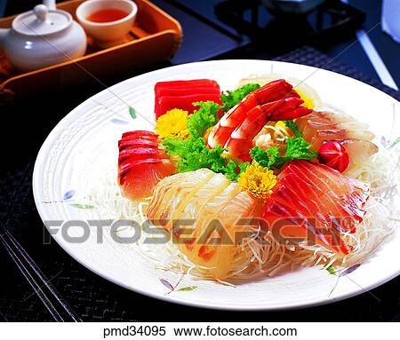 Stock Photography - food, all raw fish, food, dish, raw fish, all raw fish. Fotosearch