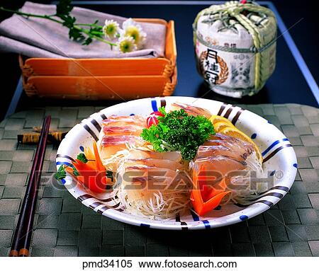 Stock Photography - raw fish, dish, food, mya arenaria oonogai, U-ruk, mya arenaria oonogai raw fish. Fotosearch