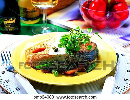 fish steak, fish dish, fish food, western dish, western food, steak View Large Photo Image Stock Image - fish steak, fish dish, fish food, western dish, western food, steak. Fotosearch