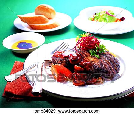 knife, bread, salad, western dish, western food, steak View Large Photo Image Stock Photo - knife, bread, salad, western dish, western food, steak. Fotosearch