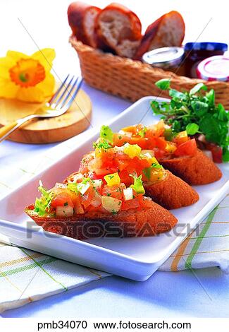 Stock Image - scanner, western dish, western food, appetizer, western dish, western food. Fotosearch
