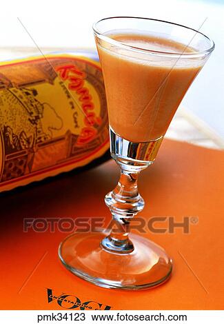 Stock Image - glass, carua, carua coffee, drink, wine, liquor. Fotosearch