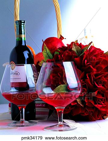 glass, glass, anniversary, bouquet, bunch of flowers, red wine View Large Photo Image Stock Photo - glass, glass, anniversary, bouquet, bunch of flowers, red wine. Fotosearch