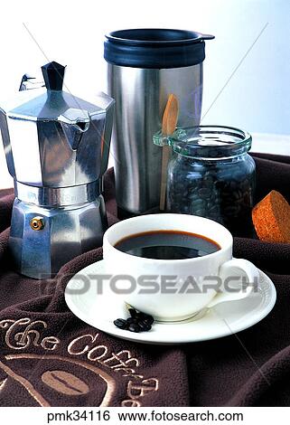 indoor, coffee beans, coffee, drink, beverage, still life View Large Photo Image Stock Photograph - indoor, coffee beans, coffee, drink, beverage, still life. Fotosearch