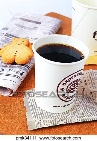 snack, tea, black coffee, newspaper, indoor, coffee View Large Photo Image Stock Image - snack, tea, black coffee, newspaper, indoor, coffee. Fotosearch