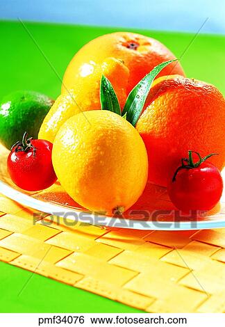 fruit, desert, lime, lemon, cherry tomato, indoor View Large Photo Image Stock Photograph - fruit, desert, lime, lemon, cherry tomato, indoor. Fotosearch