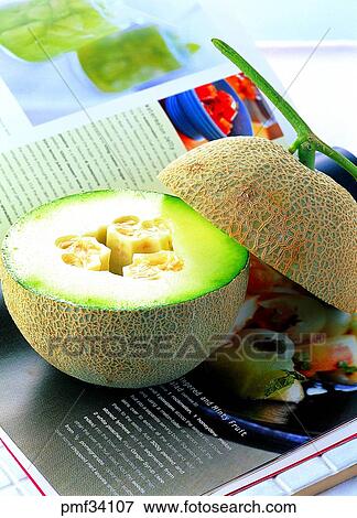 fruit, desert, melon, melon, indoor, magazine View Large Photo Image Stock Photo - fruit, desert, melon, melon, indoor, magazine. Fotosearch