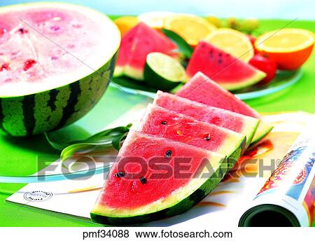 fruit, desert, watermelon View Large Photo Image Stock Photo - fruit, desert, watermelon. Fotosearch
