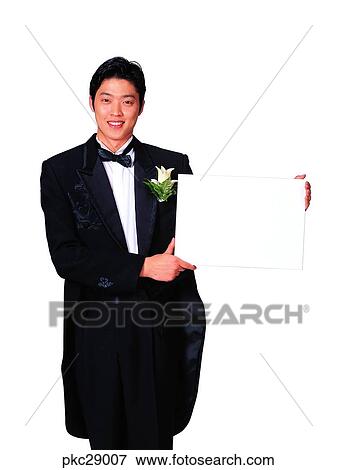 Stock Photo - marriage, advertisement, ad sign, men, male. Fotosearch