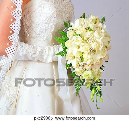 marriage, dress, wedding veil, bridal veil, bouquet, person, bride View Large Photo Image Stock Photography - marriage, dress, wedding veil, bridal veil, bouquet, person, bride. Fotosearch