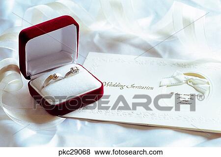 Stock Photo - marriage, marriage ring, ring, jewel, jewelry, indoor. Fotosearch