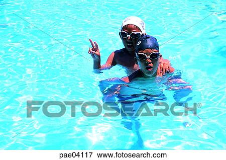 Stock Photo - men, male, boy, day, Oriental, two people. Fotosearch