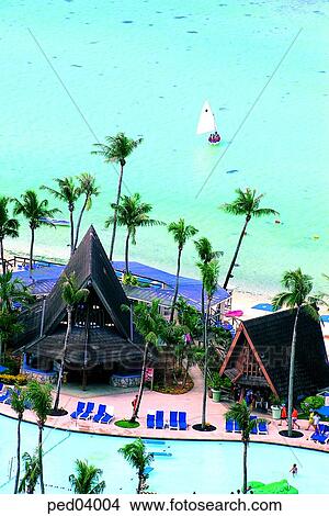 Picture - sightseeing, tourism, sightseeing, tourism, Guam, day, resort. Fotosearch
