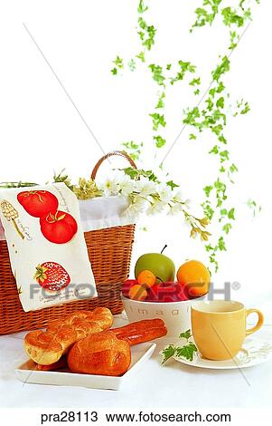 lifestyle, plant, cup, basket, table, bread, fruit View Large Photo Image Stock Image - lifestyle, plant, cup, basket, table, bread, fruit. Fotosearch