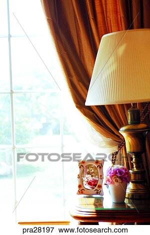 Stock Photo - sitting room, parlor, living room, flower, flowers, day. Fotosearch