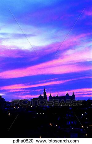 day, Toledo, night, Spain, night, silhouette View Large Photo Image Stock Image - day, Toledo, night, Spain, night, silhouette. Fotosearch