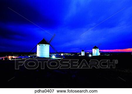 Stock Photo - night, Spain, outdoor, outdoors, outside, scene. Fotosearch