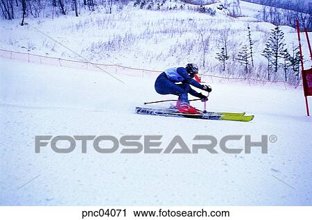 Stock Image - winter, sports, sport, day, snow, leisure, adventure. Fotosearch