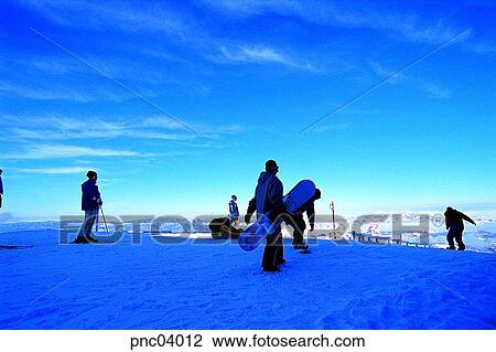 Stock Image - winter, sports, sport, day, snow, Oriental, Orientals. Fotosearch