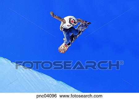 Stock Photograph - winter, sports, sport, day, snow, Oriental, Orientals. Fotosearch