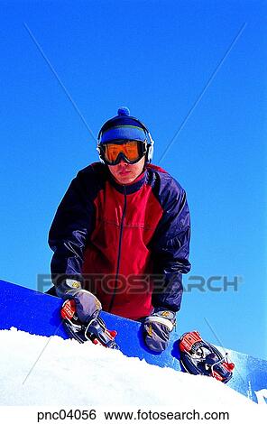 Stock Photograph - winter, sports, sport, goggle, men, male. Fotosearch