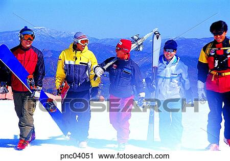 winter, sports, sport, snow, Oriental, Orientals, leisure View Large Photo Image Stock Image - winter, sports, sport, snow, Oriental, Orientals, leisure. Fotosearch