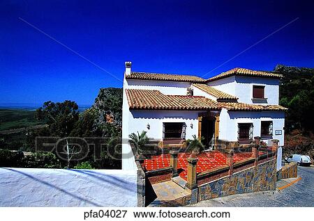 Stock Photo - building, architecture, structure, day, detached house, independent house, villa. Fotosearch