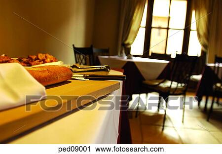 day, chopping board, kitchen board, baguette, restaurant, dinner table View Large Photo Image Stock Image - day, chopping board, kitchen board, baguette, restaurant, dinner table. Fotosearch