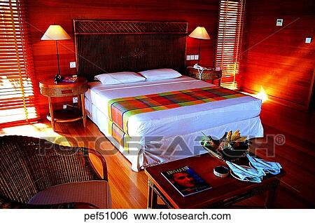 Stock Photograph - furniture, furnishings, household goods, guest room, room, resort. Fotosearch