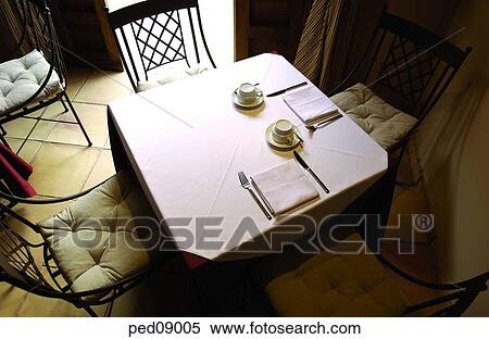 furniture, furnishings, household goods, day, setting, dinner table View Large Photo Image Stock Photography - furniture, furnishings, household goods, day, setting, dinner table. Fotosearch
