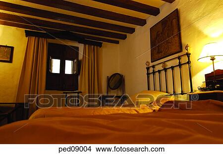Picture - guest room, room, lodging, stopping, staying, accommodations. Fotosearch