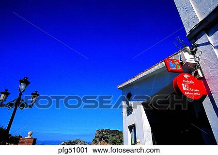 street lamp, street light, sign, day, outdoor, exterior View Large Photo Image Stock Image - street lamp, street light, sign, day, outdoor, exterior. Fotosearch