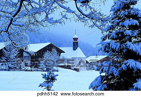 winter, scene, scenery, landscape, day, snow, detached house View Large Photo Image Stock Image - winter, scene, scenery, landscape, day, snow, detached house. Fotosearch