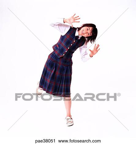 Stock Image - student, students, school girl, girl student, young boys, young girls, teenagers. Fotosearch