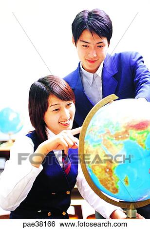 student, students, school boy, boy student, school girl, girl student, globe View Large Photo Image Stock Photograph - student, students, school boy, boy student, school girl, girl student, globe. Fotosearch