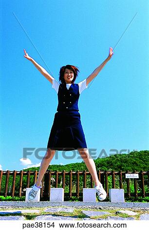student, students, school girl, girl student, raise hands, hands up, young View Large Photo Image Picture - student, students, school girl, girl student, raise hands, hands up, young. Fotosearch