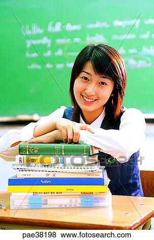 student, students, school girl, girl student, book, books, desk View Large Photo Image Stock Photo - student, students, school girl, girl student, book, books, desk. Fotosearch