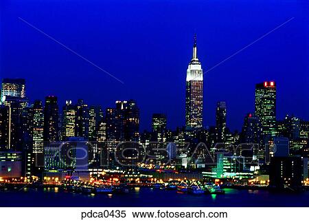 city, Manhattan, night, night, night view, cities, America View Large Photo Image Stock Photography - city, Manhattan, night, night, night view, cities, America. Fotosearch