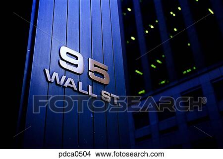 day, New York, exterior, outdoor, Wall Street, America View Large Photo Image Picture - day, New York, exterior, outdoor, Wall Street, America. Fotosearch