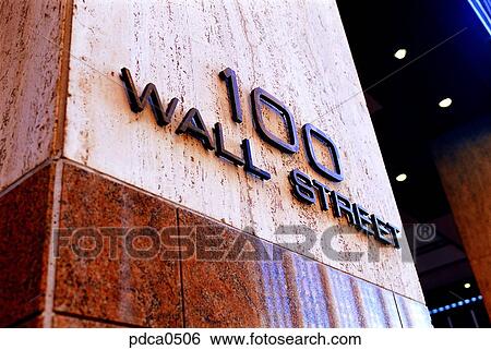day, New York, exterior, outdoor, Wall Street, America View Large Photo Image Stock Photograph - day, New York, exterior, outdoor, Wall Street, America. Fotosearch