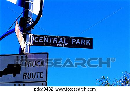 distance, New York, road sign, sign, Central Park, sign, America View Large Photo Image Stock Image - distance, New York, road sign, sign, Central Park, sign, America. Fotosearch