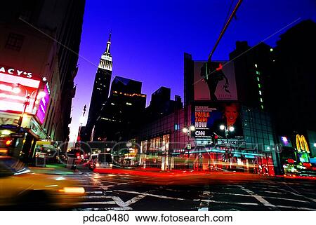night, New York, buildings, building, Broadway, night view, America View Large Photo Image Stock Image - night, New York, buildings, building, Broadway, night view, America. Fotosearch