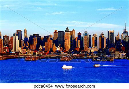 ship, New York, buildings, building, Manhattan, boat, America View Large Photo Image Picture - ship, New York, buildings, building, Manhattan, boat, America. Fotosearch