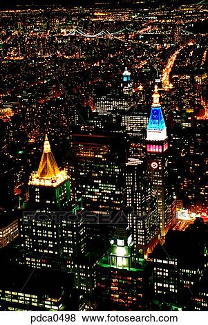 townnight view, New York, cities, city, night view, Manhattan, America View Large Photo Image Stock Photo - townnight view, New York, cities, city, night view, Manhattan, America. Fotosearch