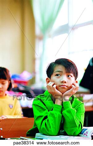 Picture - child, children, youngster, young, student, students, elementary student. Fotosearch