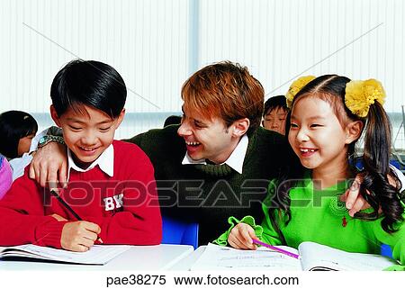 Stock Photography - child, children, youngster, young, conversation, tell, talk. Fotosearch